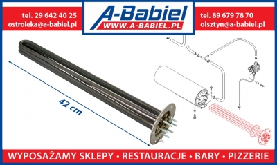 Grzałka bojlera 6000W FAGOR FI-60, FI-80, ASBER - C00051906